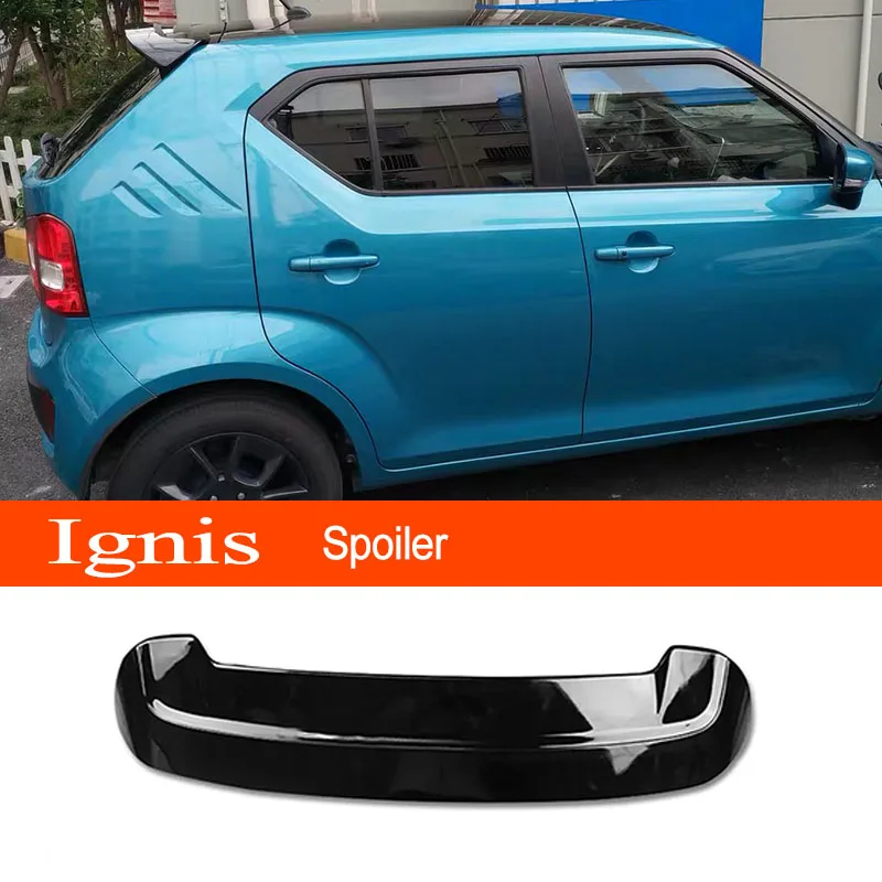 For SUZUKI Ignis 2016 2017 2018 2019 2020 ABS Plastic Material Car Rear Wing Window Top Spoiler