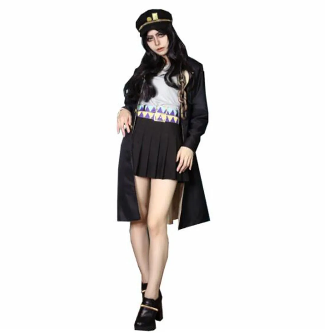 

2021 Kujo Jotaro Cosplay Leather Cosplay Costume female version