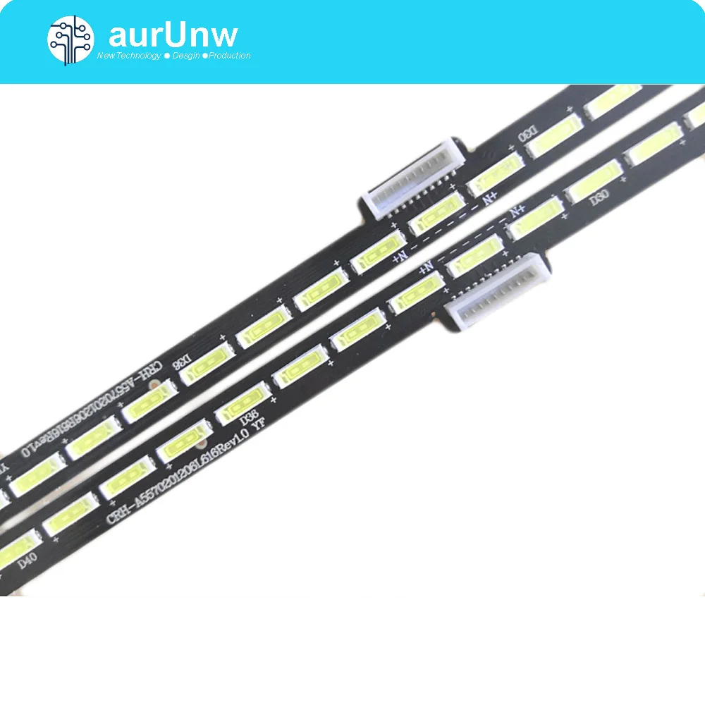 

10PCS LED Backlight Strip For Skyworth 55" 55G7200 CRH-A5570201206L58DREV1.0 1555-R5500500-01 7710-655000-L170/R170 72led 602mm