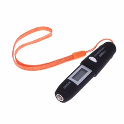 Non-Contact Mini Infrared Thermometer IR Temperature Measuring Digital LCD Display Infrared Thermometer Pen DT8220 Black