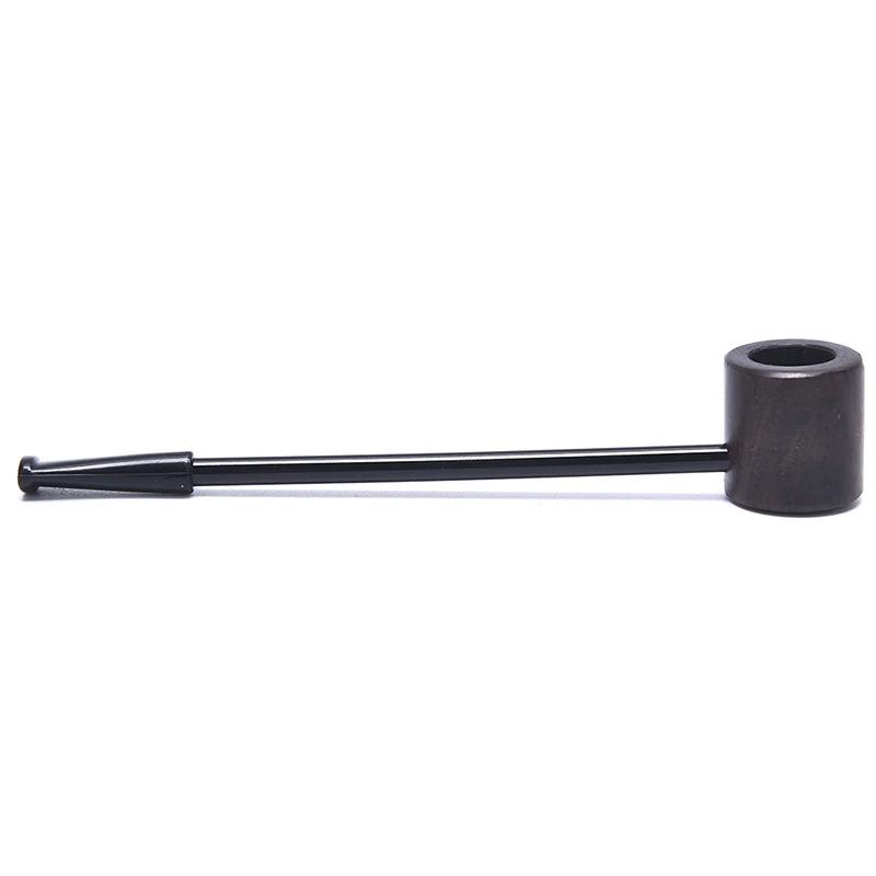 1 Pieces Ebony Wood Pipe Smoking Pipes Portable Smoking Pipe Herb Tobacco Pipes