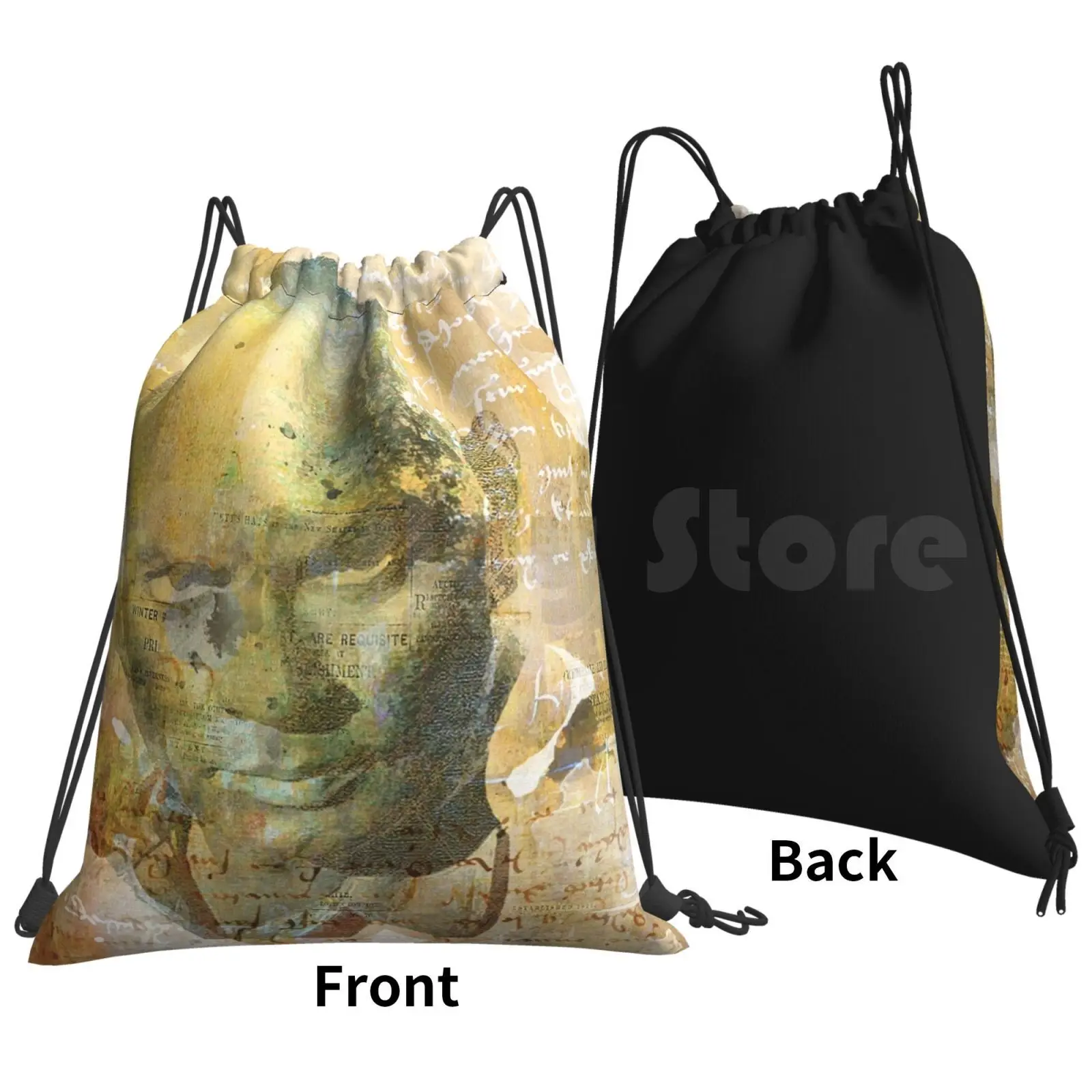 Yul Backpack Drawstring Bag Riding Climbing Gym Bag Actor Cinema Movies