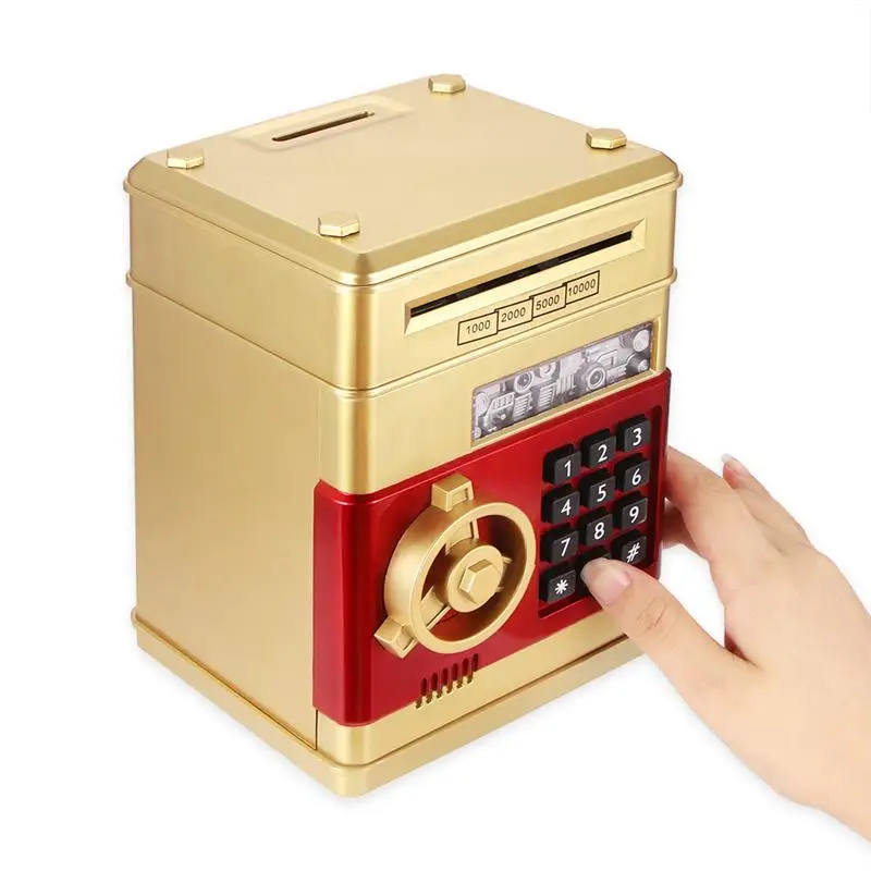 Electronic Piggy Bank Safe Box Money Boxes For Children Digital Coins Cash Saving Safe Deposit Mini ATM Machine Kid Xmas Gifts