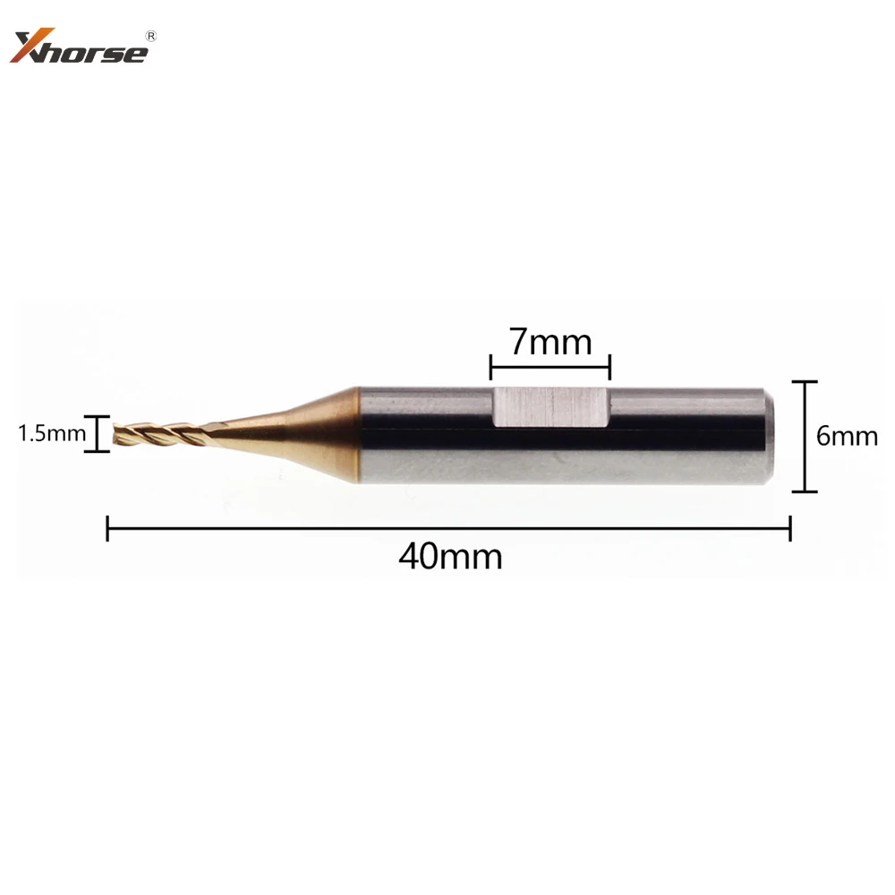 Original Xhorse CONDOR 007 XC MINI Automatic Key Cutting Machines End Milling Cutter Carbide Drill Bit 1.0/1.5/2.0/2.5mm