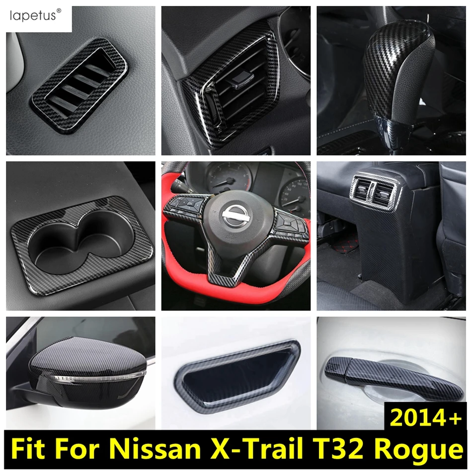 

Side AC Air Vent / Window Lift / Steering Wheel / Door Bowl Cover Trim Accessories For Nissan X-trail T32 / Rogue 2014 - 2020