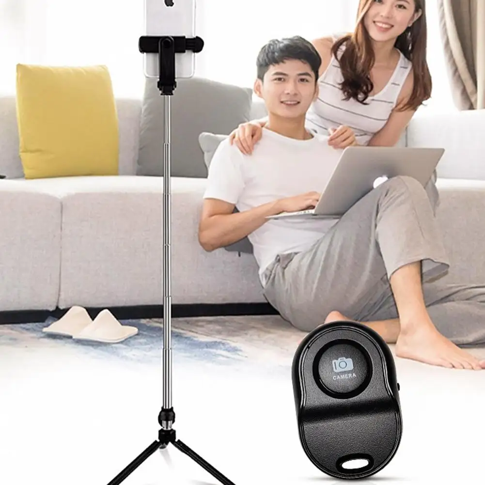 Mini Remote Control Button Bluetooth-compatible Wireless Controller Self-Timer Camera Stick Shutter Release Selfie For Phones