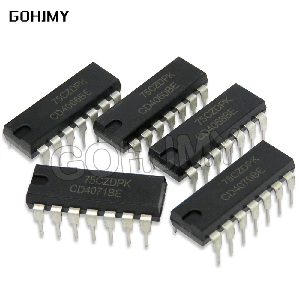 10PCS CD4060BE CD4068BE CD4066BE CD4069UBE DIP-16 DIP14 CD4060 CD4068 CD4066 CD4069 DIP IC