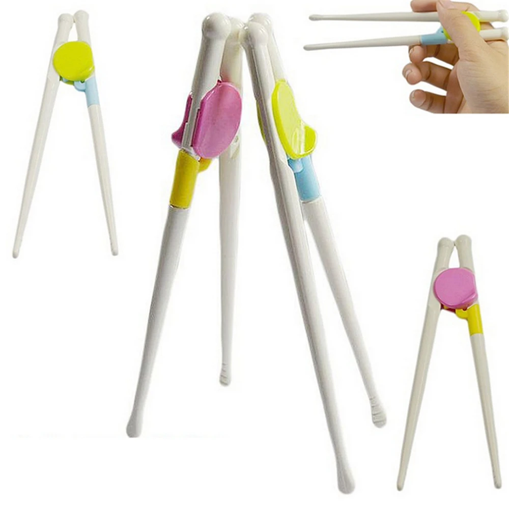 1Pair Children Chopsticks Kids Baby Help Eat Learn Training Chinese Chop Sticks Practical Tableware Sushi Dinner Set Accessories