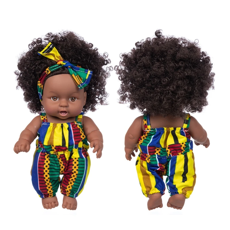 

2021 Куклы костюм Africanreborn силиконовый viny 8 дюймов для девочек poupee boneca детские мягкие игрушки для девочек дошкольного возраста