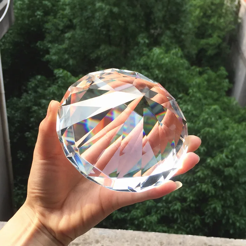 Free Shipping, 120mm Shining Crystal Glass Diamond Paper weight, Gorgeus Crystal Wedding Decoration,Wedding Valentine gifts