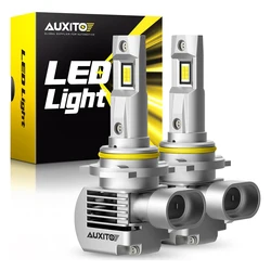 AUXITO 2Pcs 9012 hir2 LED Headlight Bulb H9 H8 H11 LED Light for Hyundai Honda Pilot CR-V BMW E46 Car Headlamp H4 100W 6000K 12V