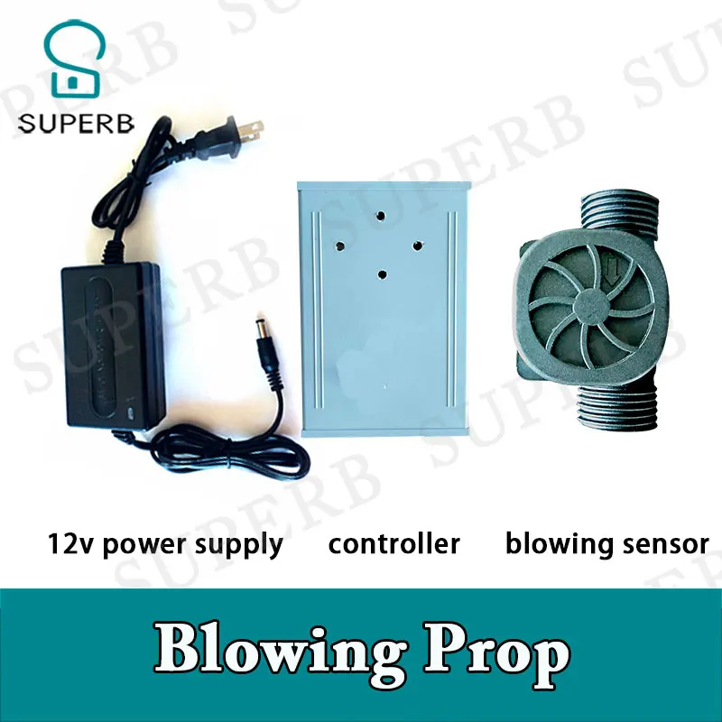 Superb escape room prop blowing prop blow the sensor for a period of time  to unlock advanture real life game prop pump prop