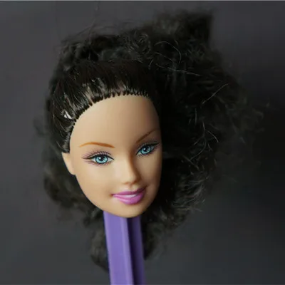 002 1/6 27cm doll head gift for girl collection toy with hair baby head make-up nuannuanmengwu dongcheng qibaoleyuan