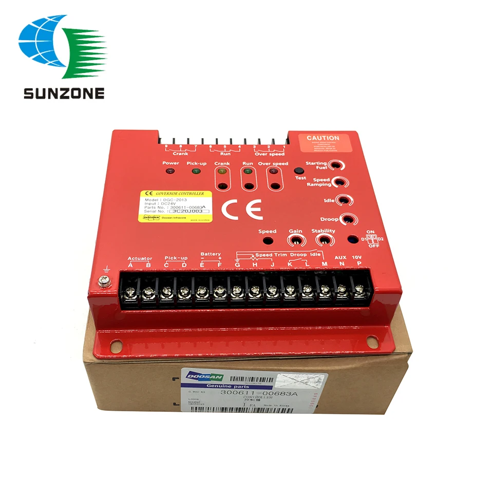 DGC-2013 Genuine Electronic Governor Controller For Doosan Engine P126 Speed Control Unit DGC 2013 300611-00683 Replace DGC-2007