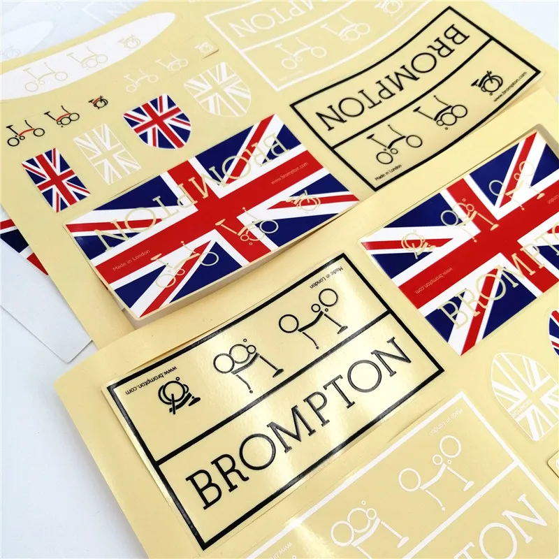 For Brompton Folding Bike Stickers Decorative Folding Bicycle Sticker Accessories