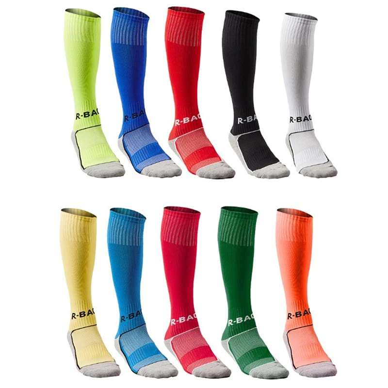 Football Socks Kids Soccer Socks Sport Footwear Long Terry Cloth Towel for Kids Above Knee Tube Durable meias Children Futbol