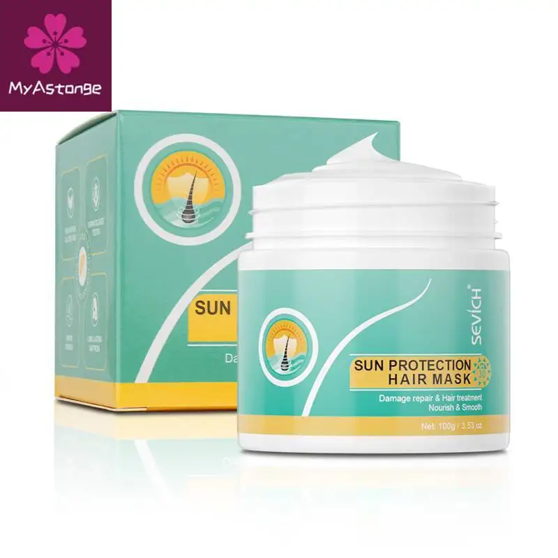 Sevich Hair Mask Sun Protection Anti-UV Sun Protection Smoothing Treatment Mask Repairs Damage Restore Soft Hair for All Hair