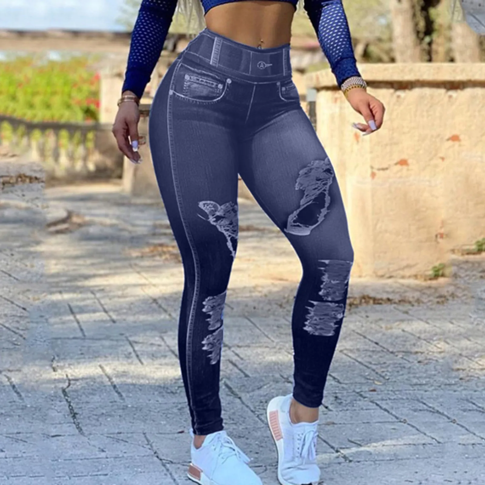 FCCEXIO Skinny High Leggings Women High Waist Seamless Butt Lifting Pants Solid Leggings For Fitness Ropa De Mujer Pantalon