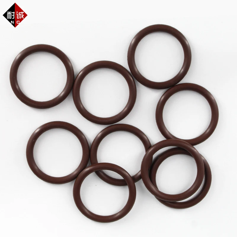 FKM O Ring Seal Gasket Thickness CS1.8/2.65/3.55mm ID1.8-20mm FPM Oil Acid and Alkali Resistant Automobile Fluororubber O-Ring