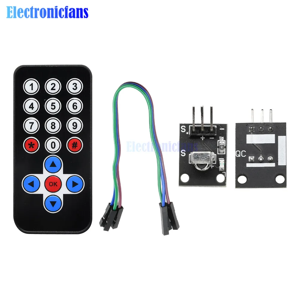 1 Set Infrarot-Fernbedienungsmodul, kabelloses IR-Empfängermodul, DIY-Kit, HX1838, intelligente Elektronik für Arduino, Raspberry Pi, DIY. – Detail 14