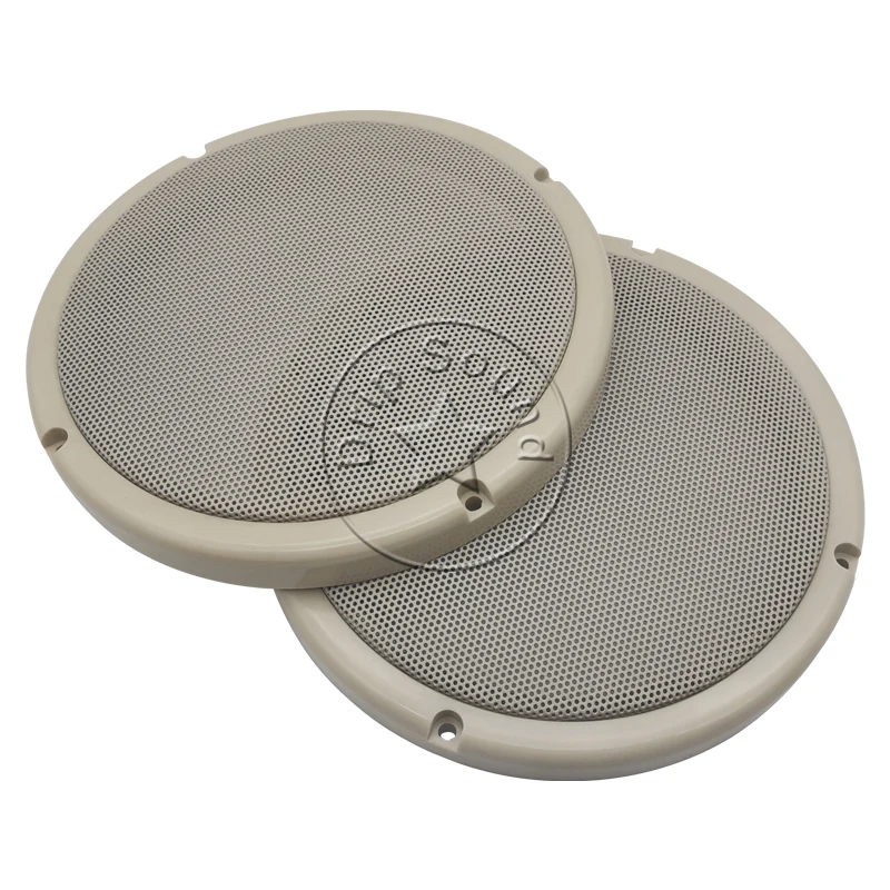 For 5" Inch 157mm Speaker Grill Cover Hige-grade Car Home Audio Conversion Net Decorative Circle Metal Mesh Protection #Beige