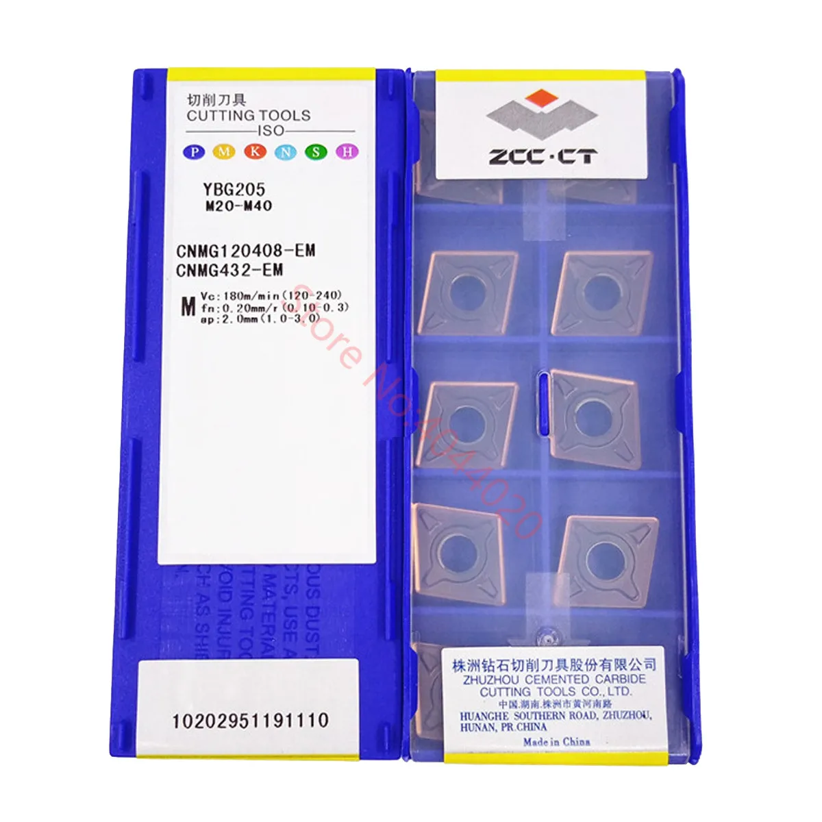 ZCC.CT CNMG120404 CNMG120408 CNMG120412 CNMG160608 CNMG160612-EM YBG205 ZCC.CT Cutting Carbide Insert CNMG  Inserts