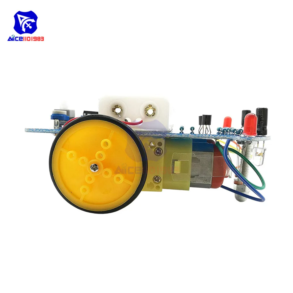 Diymore D2-1 Diy Kit Intelligente Tracking Line Smart Car Kit Voor Arduino Reflectie Optische Switch Robot Auto