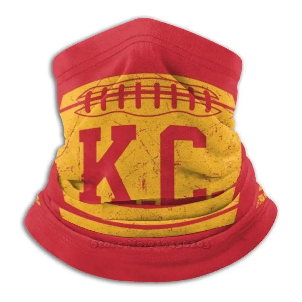 Kc Retro Football-Red Scarf Bandana Neck Warmer Headband Cycling Mask Kc Chiefs Kansas Vintage Retro Pat Mahomes Mahomes Chiefs