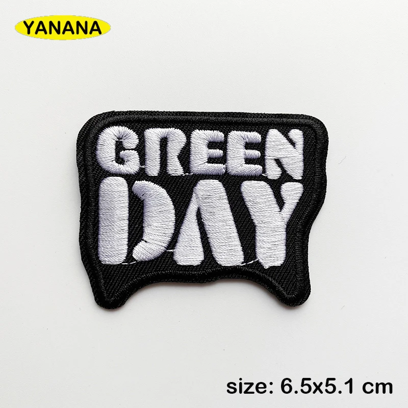 banner letter rock band Patches for Clothing DIY Stripes Written Words Sticker Clothes Stickers Apparel Garment Accessorie