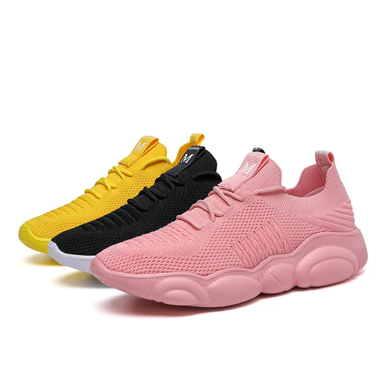 Sneakers Women Running Shoes Comfortable Breathable Outdoor Sports Shoes Casual Footwears Wear-resiistance Lace-up