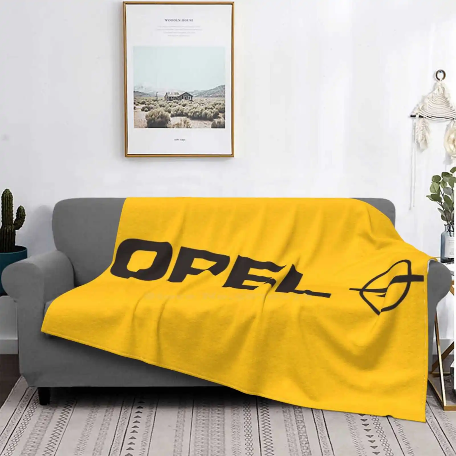 Opel Team For Home Sofa Bed Camping Car Plane Travel Portable Blanket Opel Logo Car