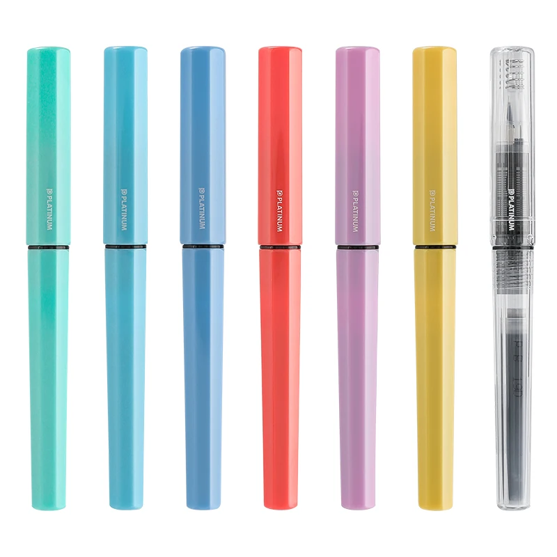 1pc PLATINUM Writing Fountain Pen PQ-200 Replaceable Ink Cartridges Student Calligraphy Practice School Stationery Supplies