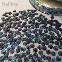 1Lot(50pcs) Diameter 8mm Creative Design Convex Surface Abalone Shell Ornaments Accessories DIY Home Crafts Decoration Materials