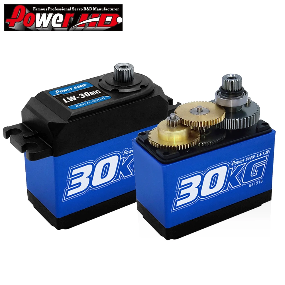 Power HD LW15MG LW30MG wysoki moment obrotowy 4.8-7.2V 15KG 30KG w pełni wodoodporny Metal Gear serwo dla Rc samochodu/Off-Road pojazdów/krótki