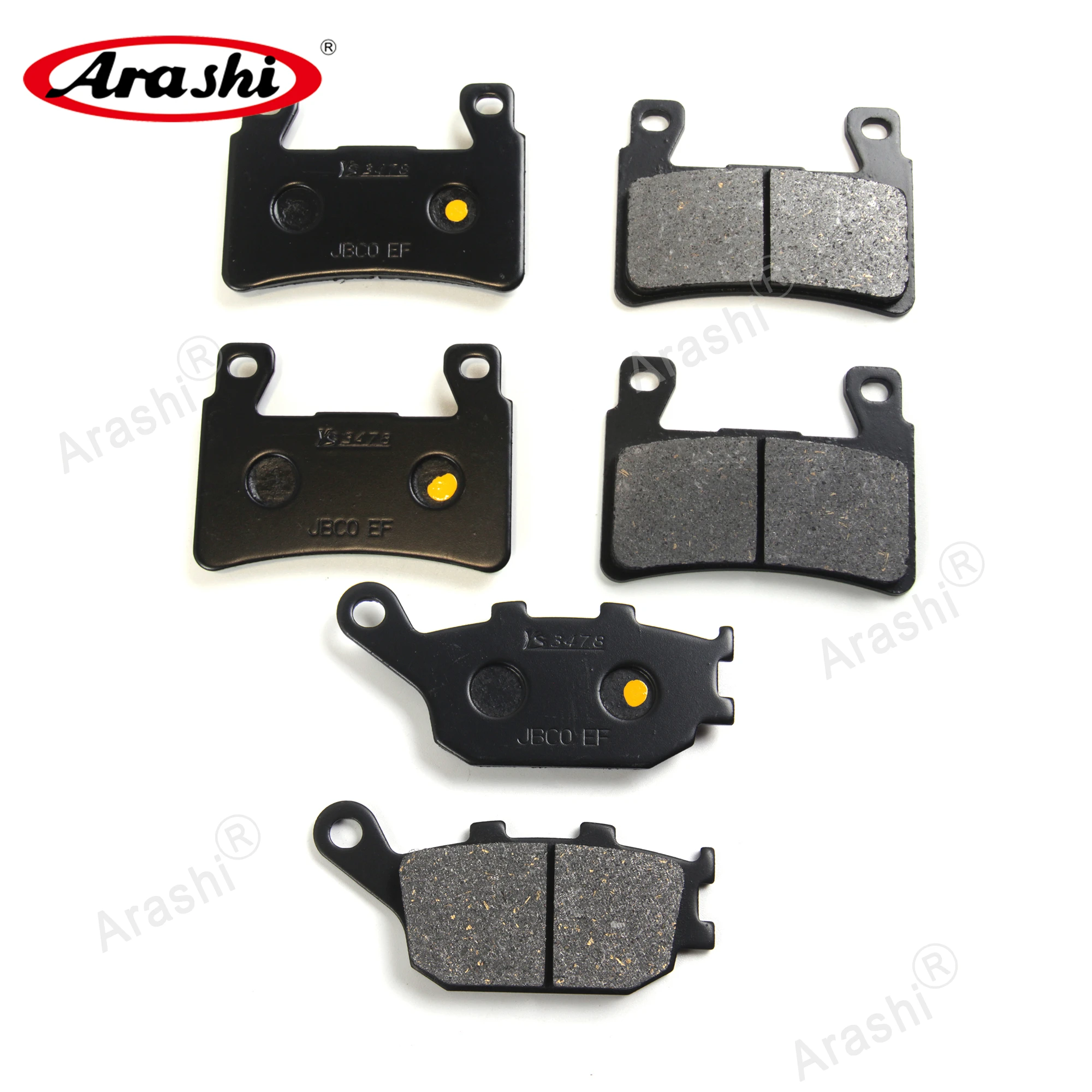 Arashi Front Rear Brake Pads For HONDA CBR600F Sport 2001 2002 Motorcycle Discs Pad CBR600F CBR 600 F 2003 2004 2005 2006