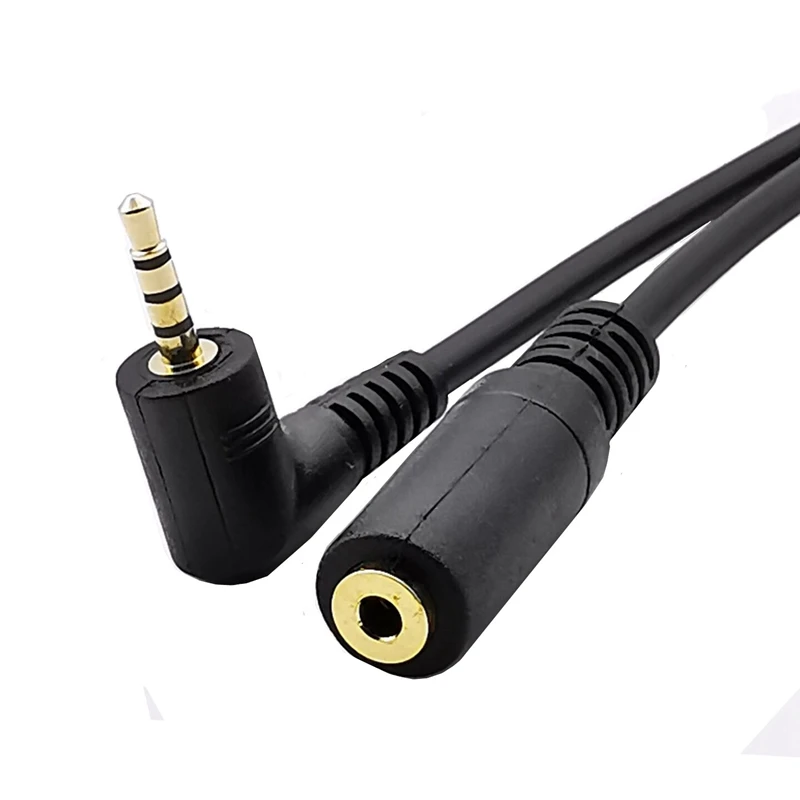 2,5mm 4 polos macho a 2,5mm 4 polos hembra 3,5mm 4 polos macho a 3,5mm 4 polos hembra Audio estéreo macho a hembra Cable de extensión 20cm