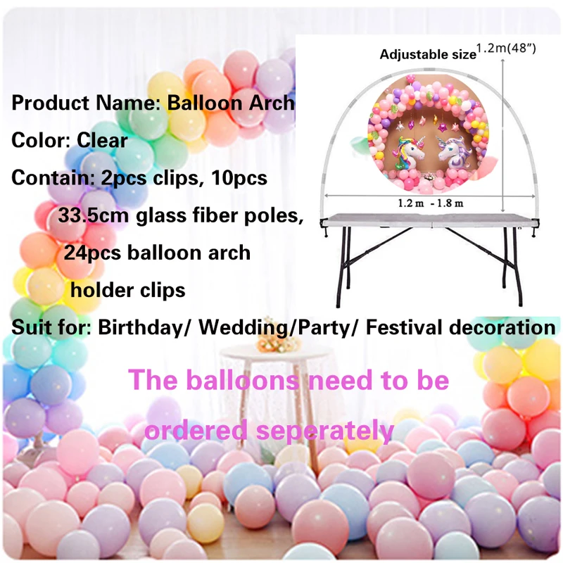 Kit d'arc de ballons, arc de Table, support de ballons, colonne, décorations de fête d'anniversaire pour enfants, mariage, réception-cadeau pour bébé, Globos, décor de ballons