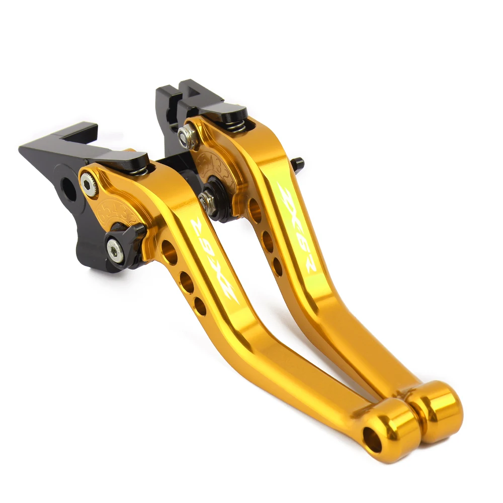 CNC Short Brake Clutch Levers For Kawasaki ZX6R ZX 6R ZX-6R / 636 2019 - 2023 2022 2021 Motorcycle Accessories