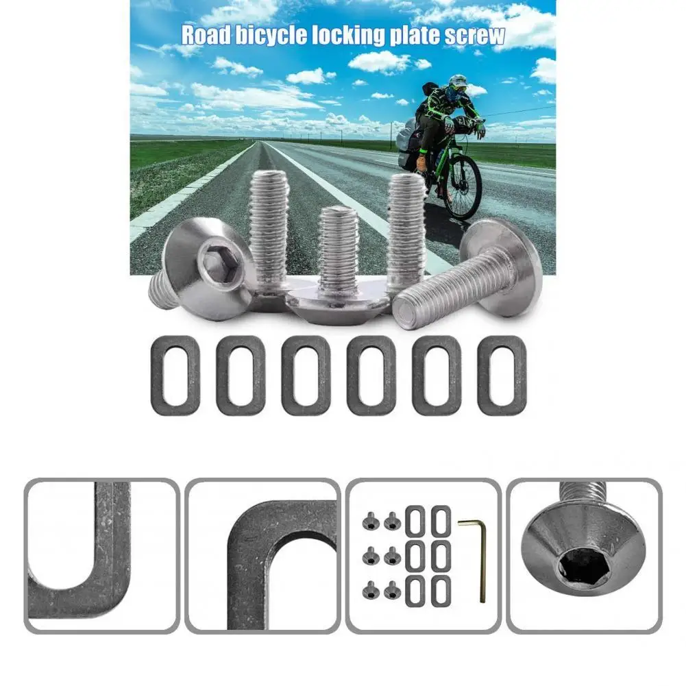 

Lightweight 1 Set Premium Good Toughness Pedal Screw Spacer Wear Resistant Pedal Screw Washer Safe to Use for Bicycle