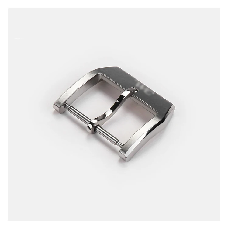 18mm Watch Buckle 316L Stainless Steel Pin Tang Buckle Brushed Watch Clasp For IWC Watch Band Strap Tang Buckle