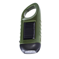 Hand Cranking Solar Powered Rechargeable Flashlight Emergency LED Flashlight Hand Crank Dynamo Flashlight Torch For Camping