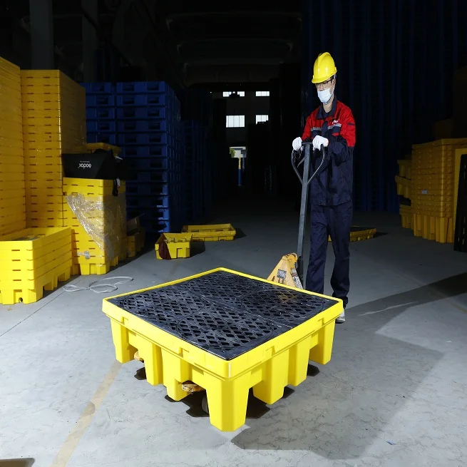 Polyethylene  Spill Deck Spill Pallet For Oil Control Spill Containment Tray