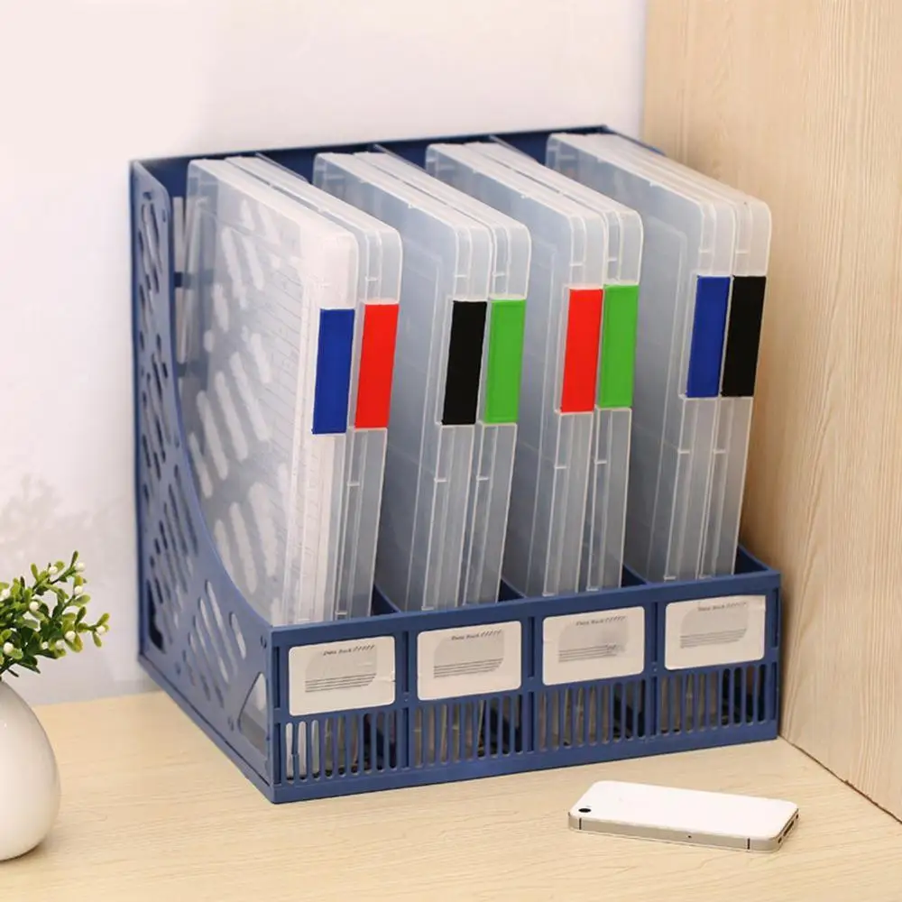 

Transparent Storage Box Clear Plastic Document Paper Filling Case A4 File Box