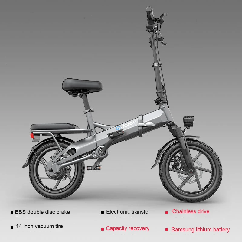 14 inch chainless electric folding bicycle Substitute shaft drive Mini electric bicycle City ebike