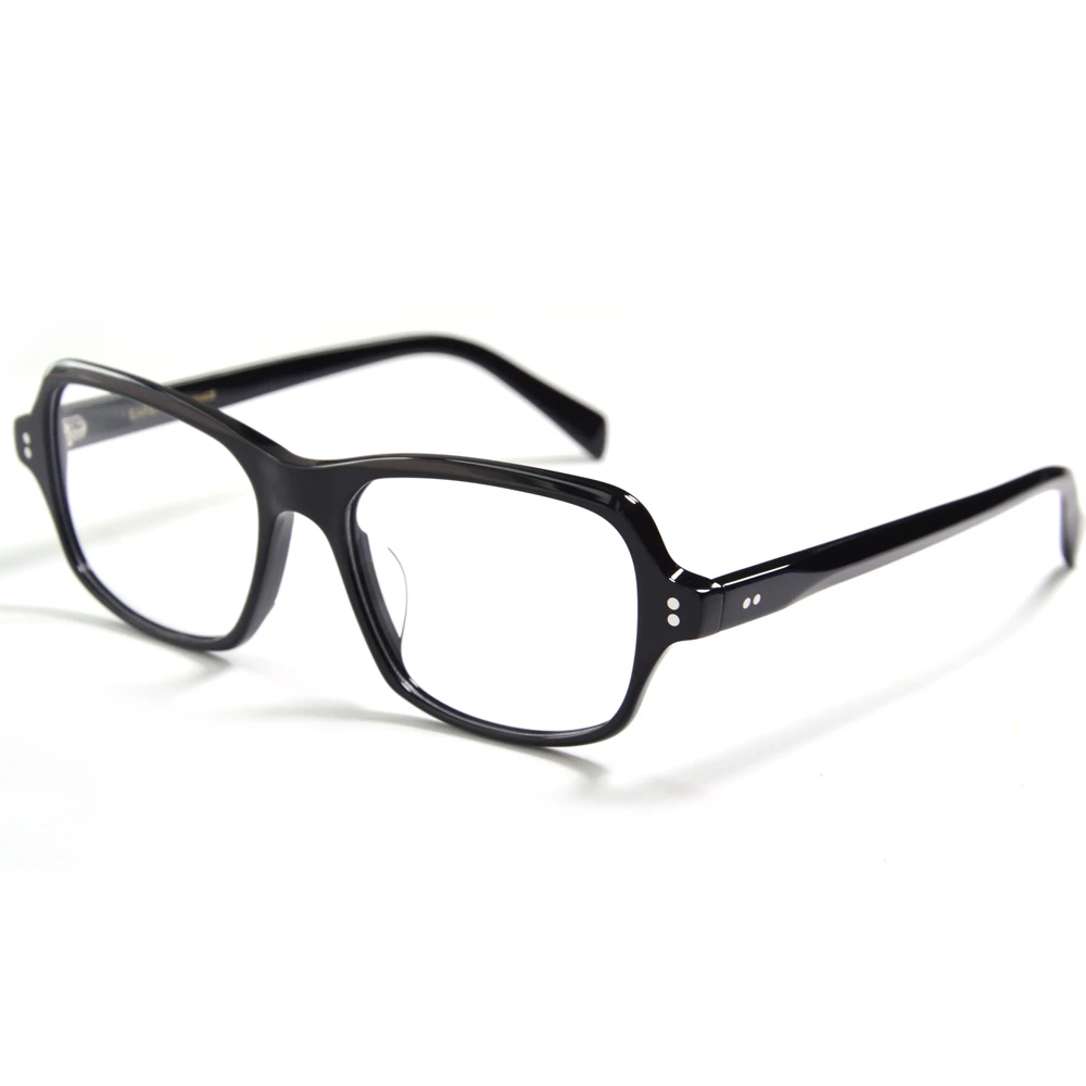 Mens Square Glasses Frame Handmade High Quality Acetate Eyeglasses Takeshi Kaneshiro Vintage Leopard Eyeglasses Diopter Eyewear