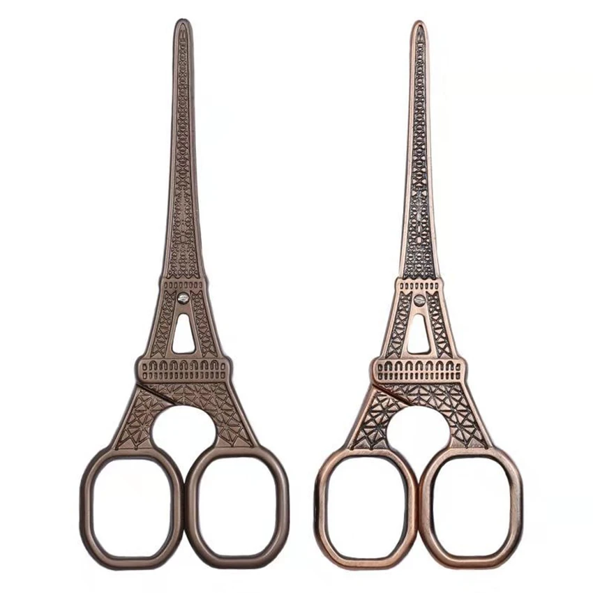 Stainless Steel European Vintage Eiffel Tower Shape Scissors Tailor Shears DIY Tools for Sewing and Needlework tijeras eiffel