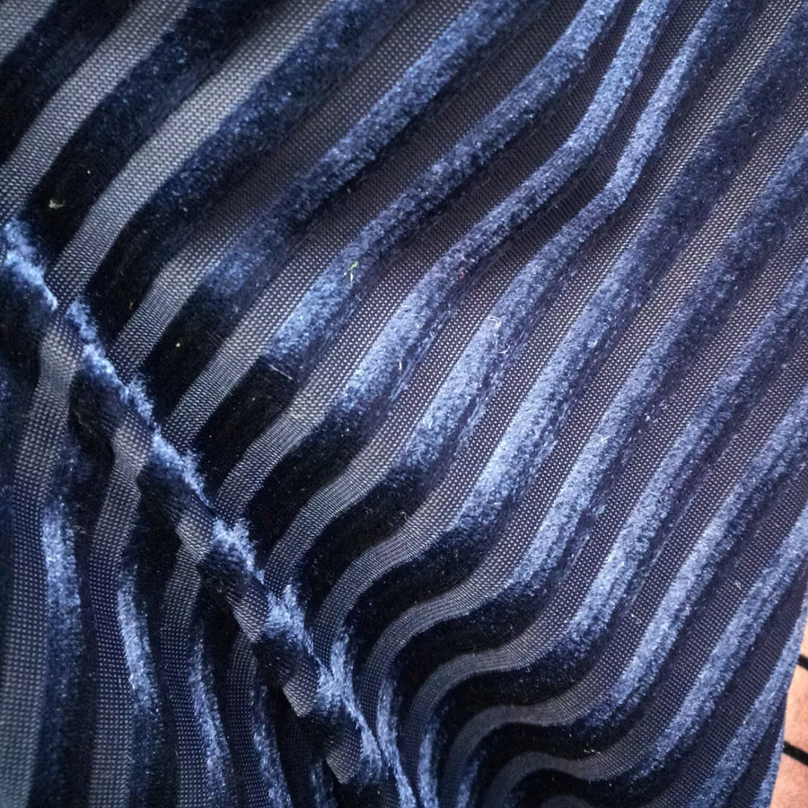 Stripe Velvet Stretchy Fabric DIY Dress Textile Gorgeous Fabric For Dress Trousers Luxury Soft Home Textile