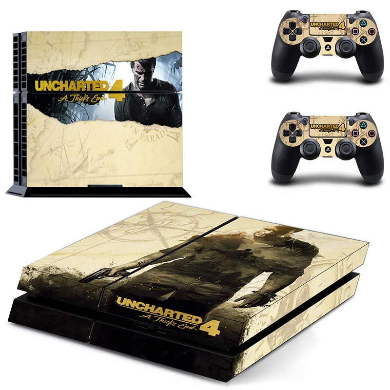 ملصقات Uncharted 4 PS4 بلاي ستيشن 4 سكين PS 4 ملصق لاصق لواصق بلاي ستيشن 4 PS4 وحدة التحكم ووحدة التحكم جلود الفينيل