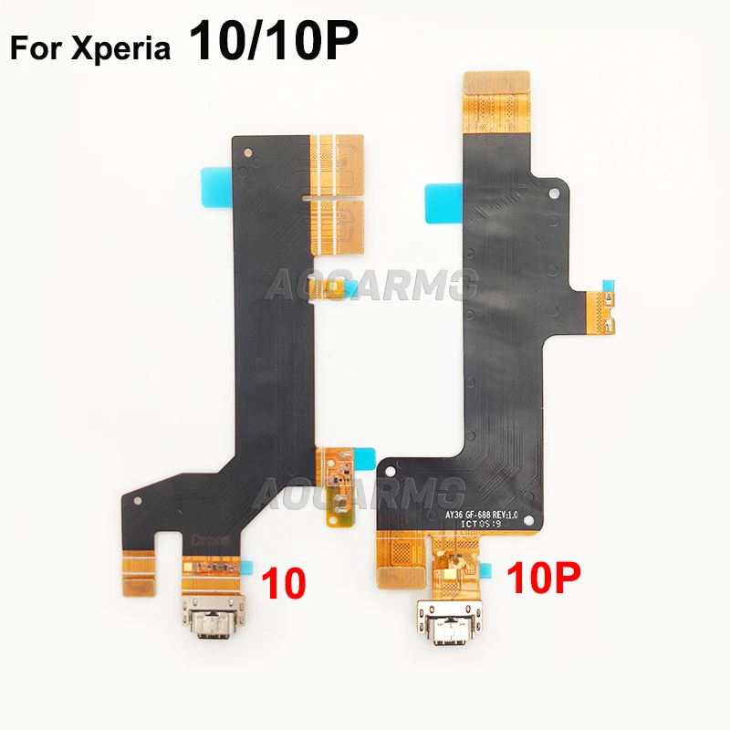 Aocarmo For Sony Xperia 10 / 10 Plus X10 X10P Type-C USB Charger Dock Charging Port Connector Flex Cable