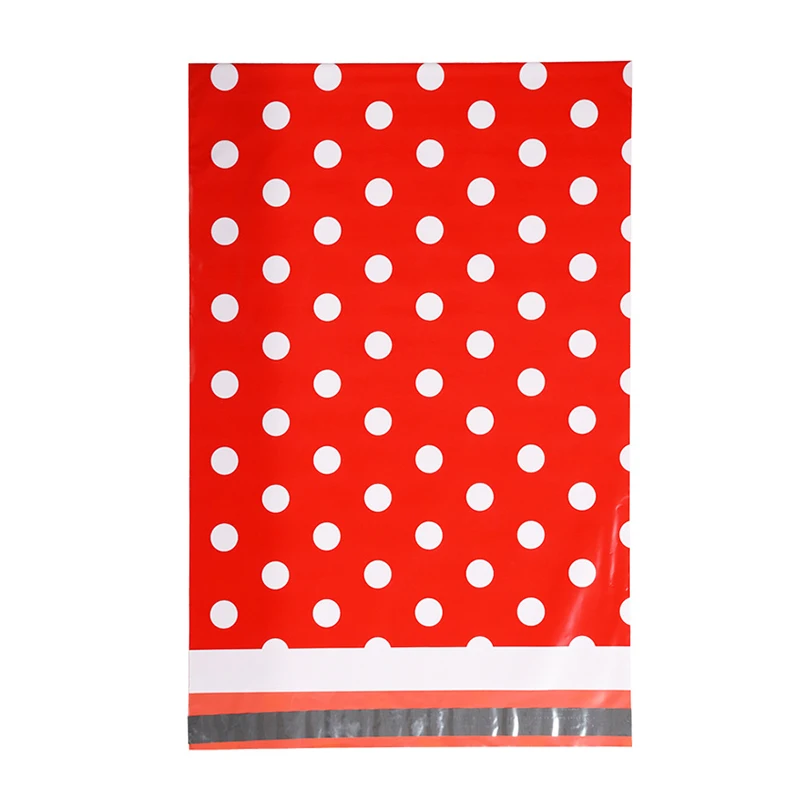 

3 Sizes White Dots Courier Envelope White Plastic Express Bag Self Adhesive Poly Mailers Postal Shipping Mailbag 50Pcs